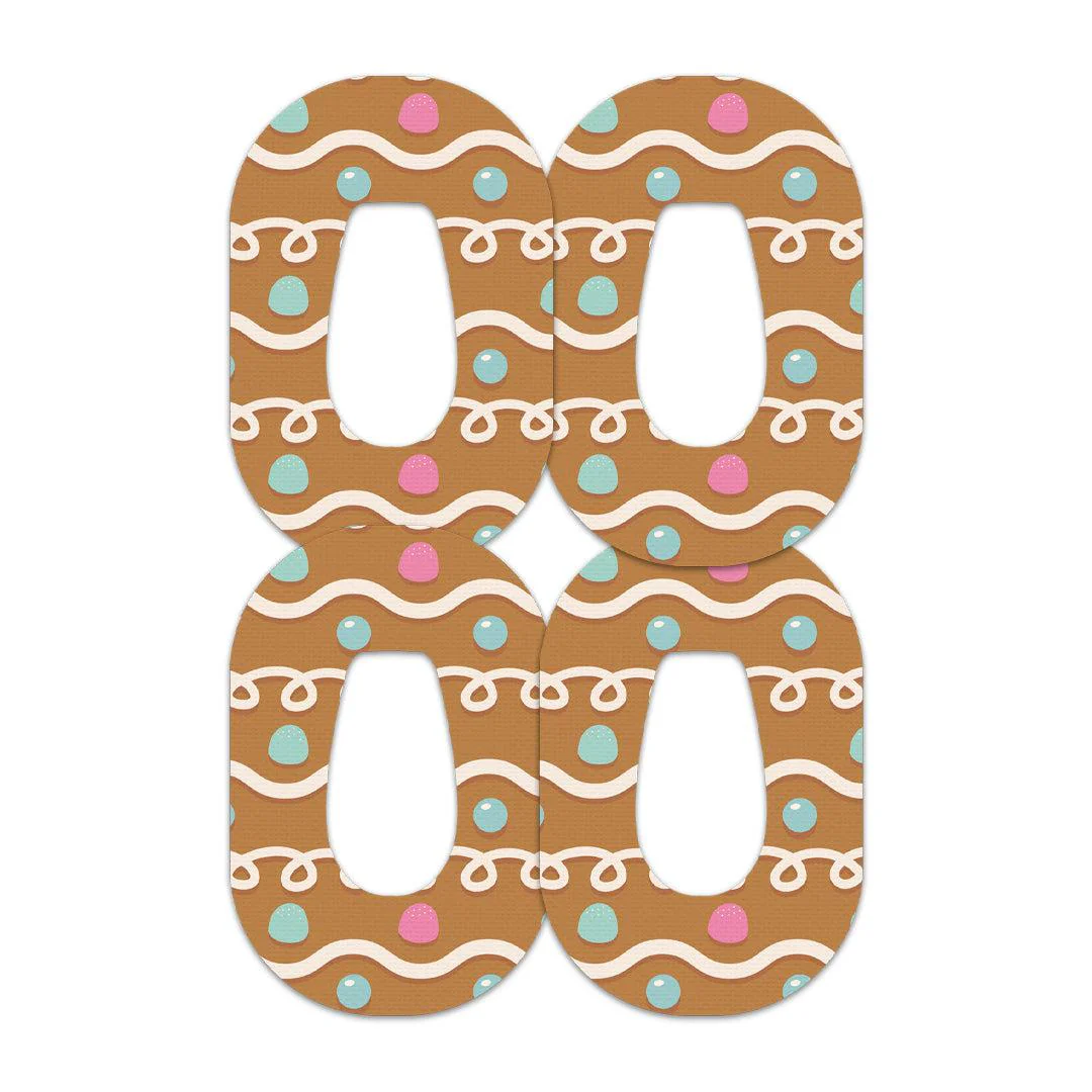 Gingerbread Dexcom G6 Patch Tape - Pump Peelz