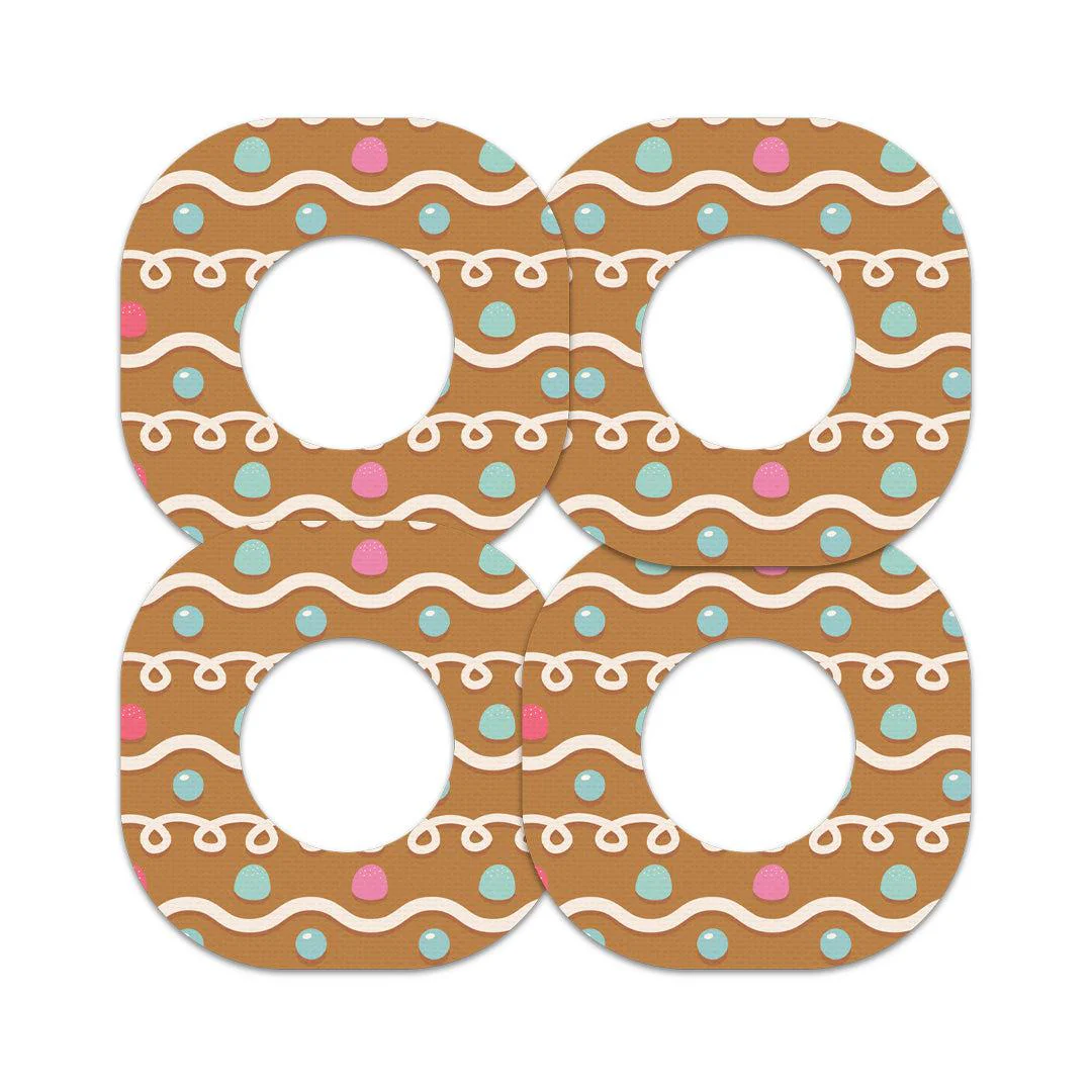 Gingerbread Dexcom G7 and Stelo Patch Tape - Pump Peelz