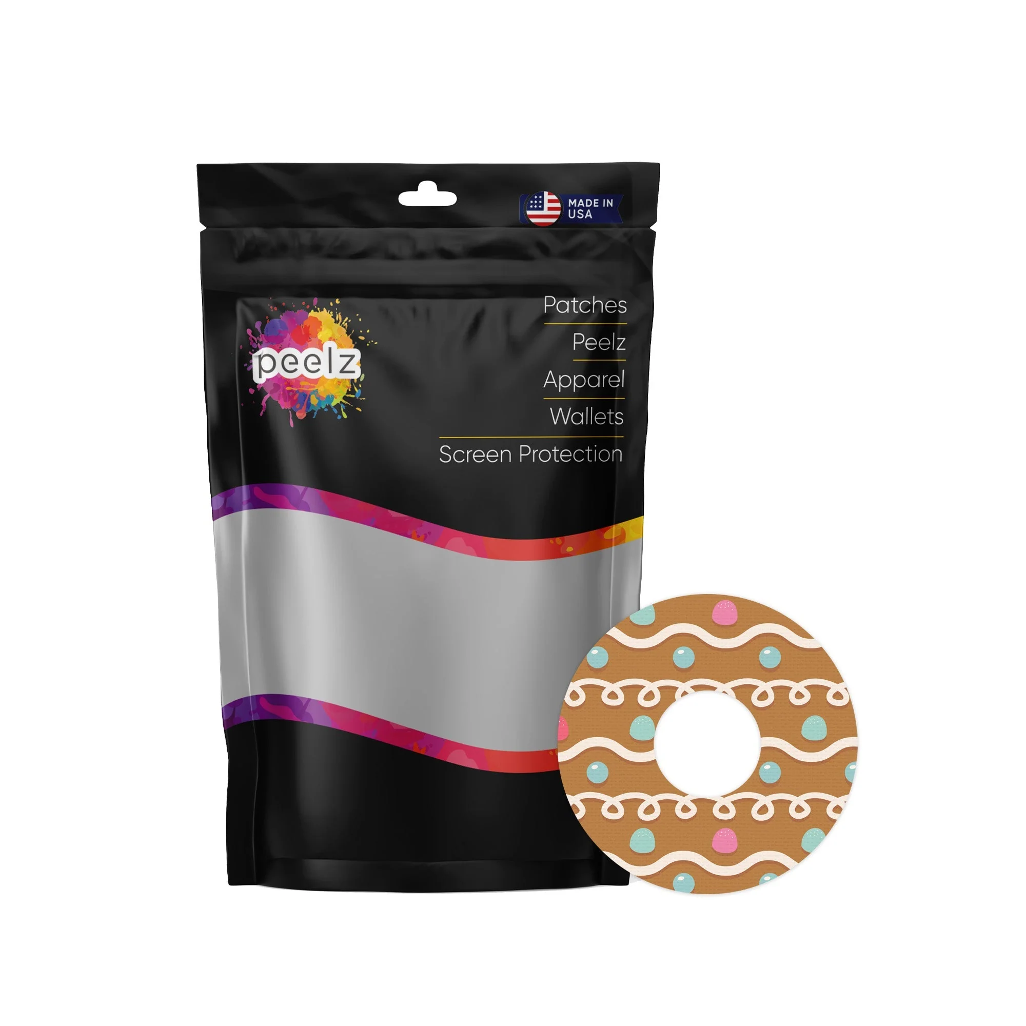 Gingerbread FreeStyle Libre 3 Plus & Lingo  Patch Tape - Pump Peelz - Image 3