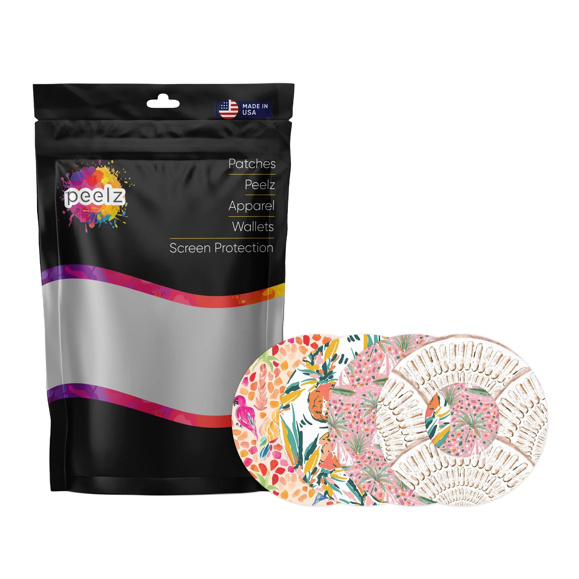 Girls Summer Variety Patch  Tape Designed for the FreeStyle Libre 2
