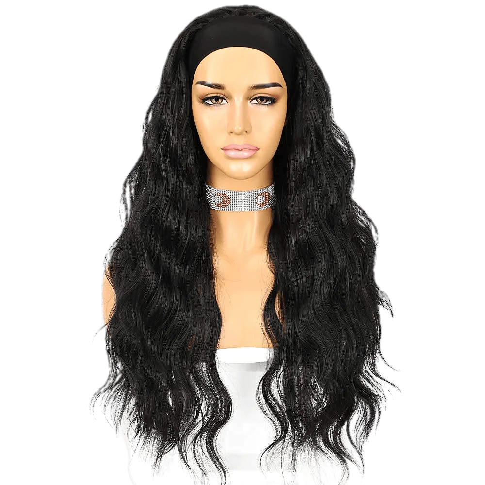 Glueless Headband Wig Loose Body Wavy Synthetic