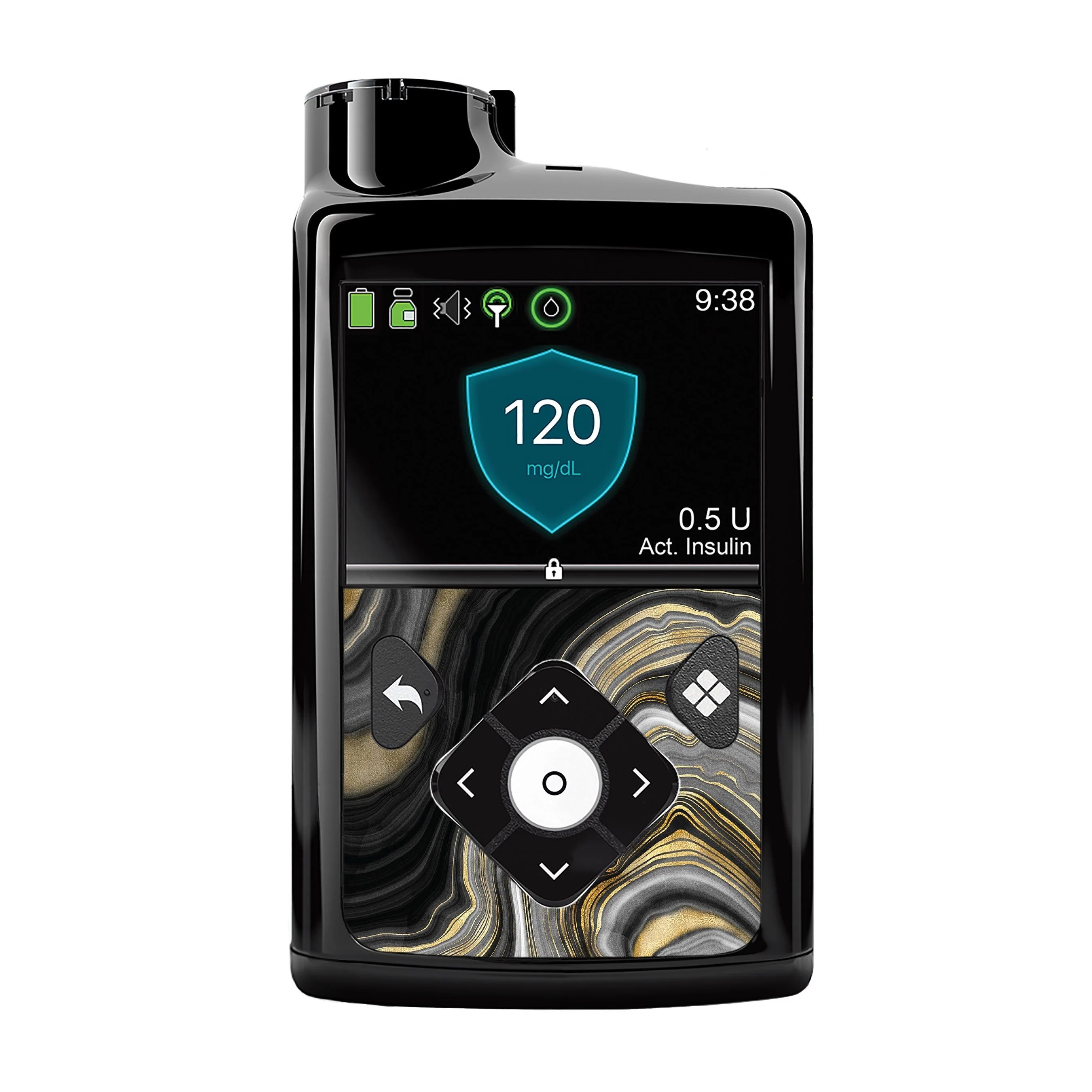 Gold Marble Sticker for Medtronic MiniMed 770G & 780G