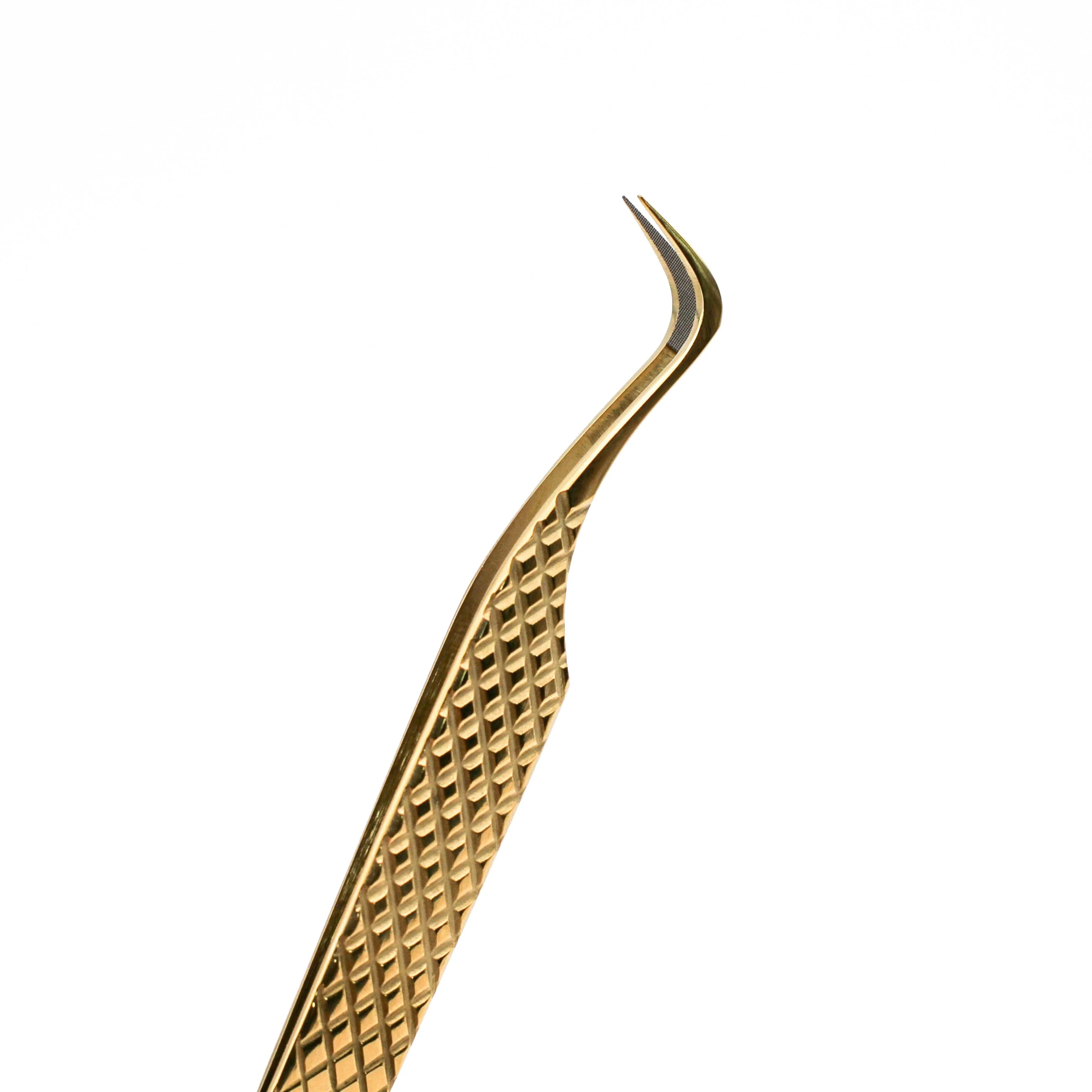 Gold Micro Fiber - MF6 - Hook Volume Tweezers - Image 4