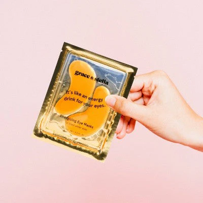 Grace & Stella Energizing Under Eye Mask Gold  24 Pair - New - Image 4