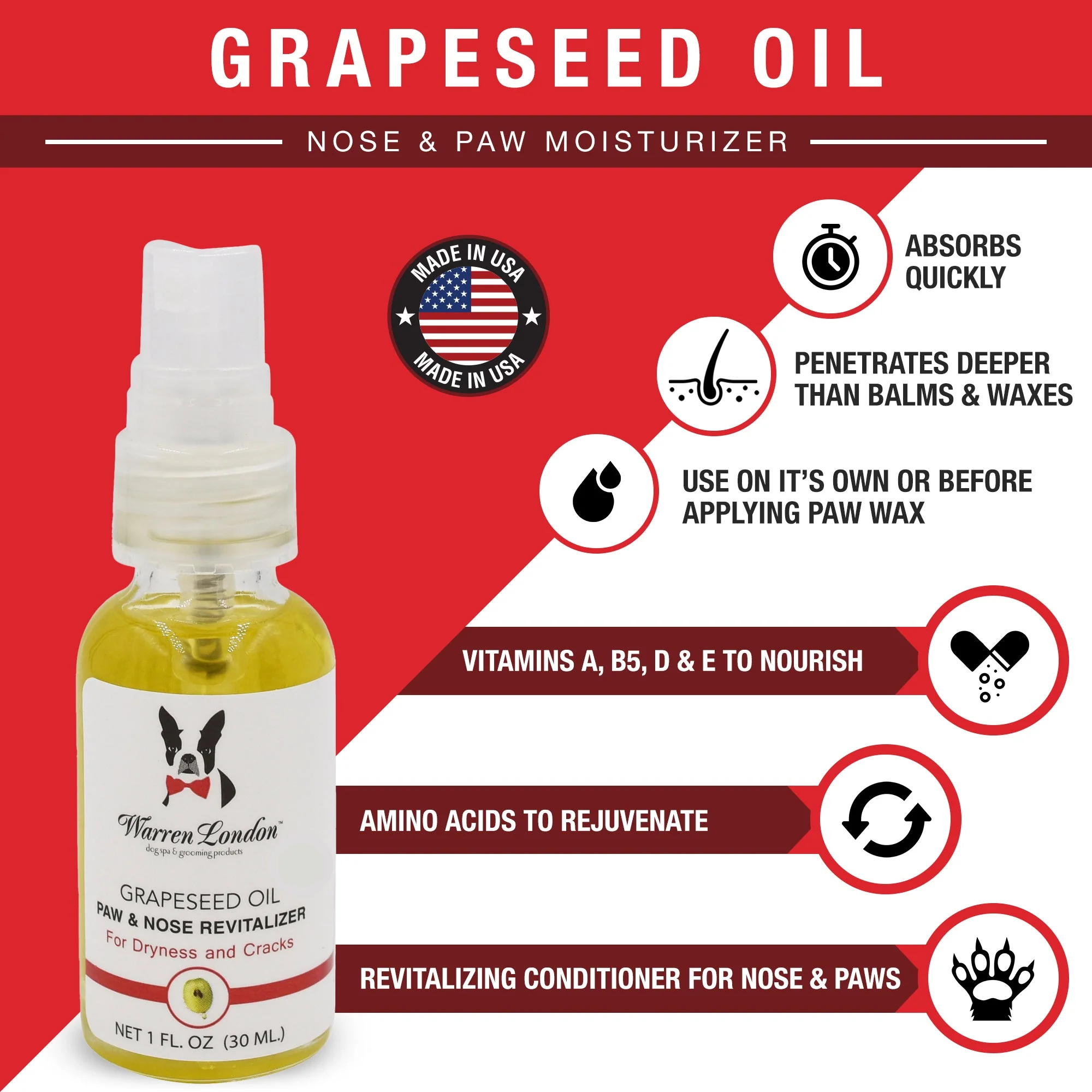 Grapeseed Oil Paw & Nose Revitalizer - Image 2