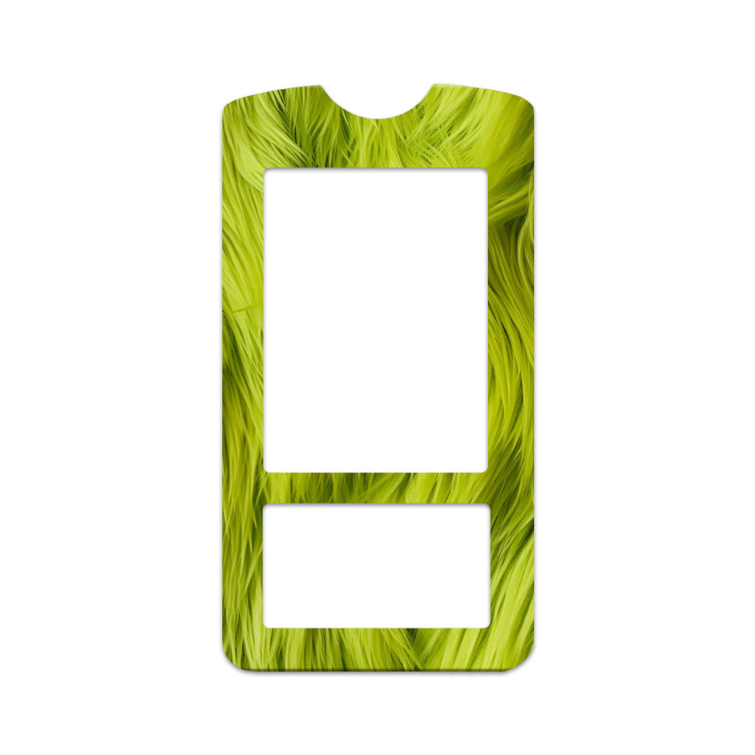 Green Fur Sticker for OneTouch Verio IQ Glucometer - Image 2