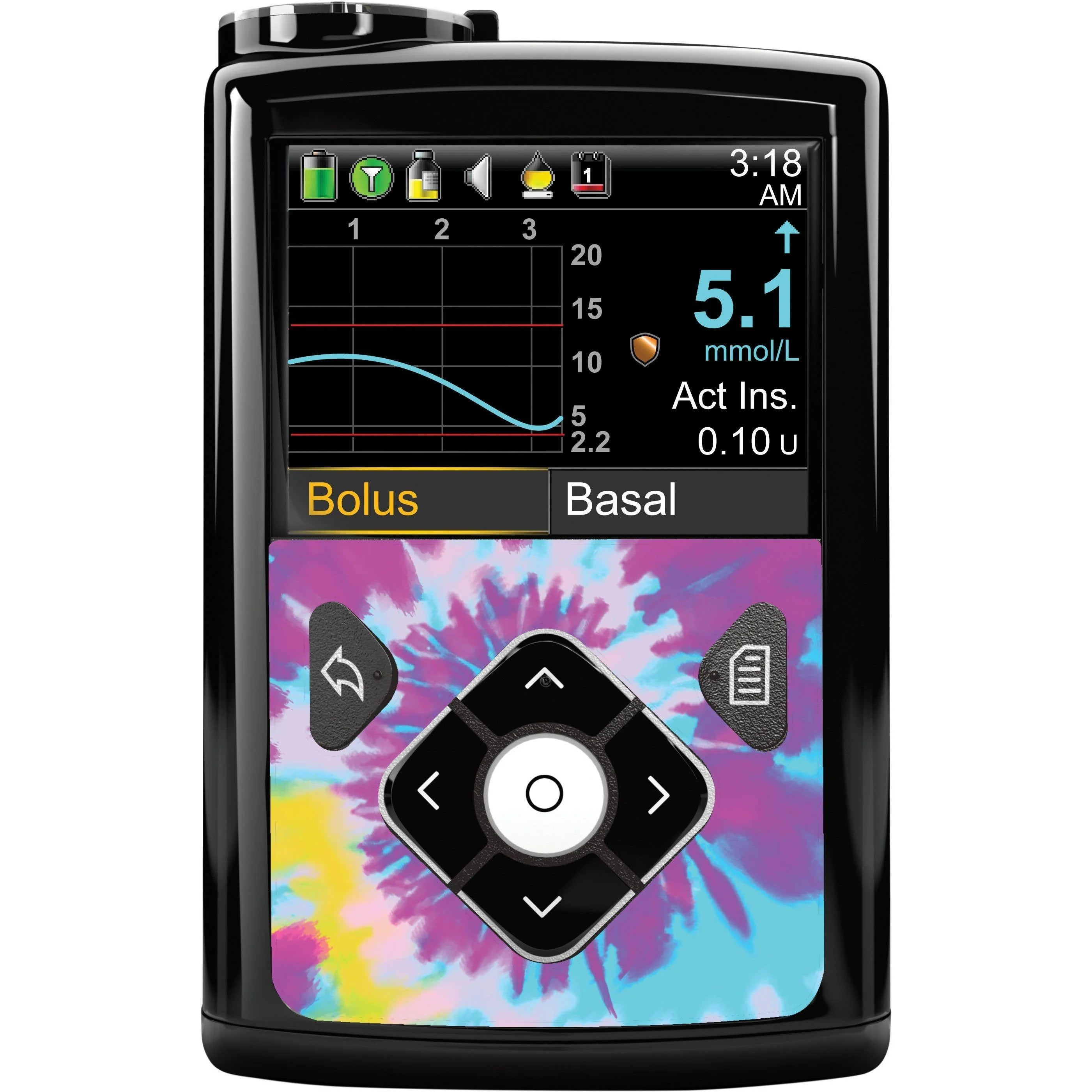 Groovy Tie-Dye for Sticker for Medtronic MiniMed 770G & 780G