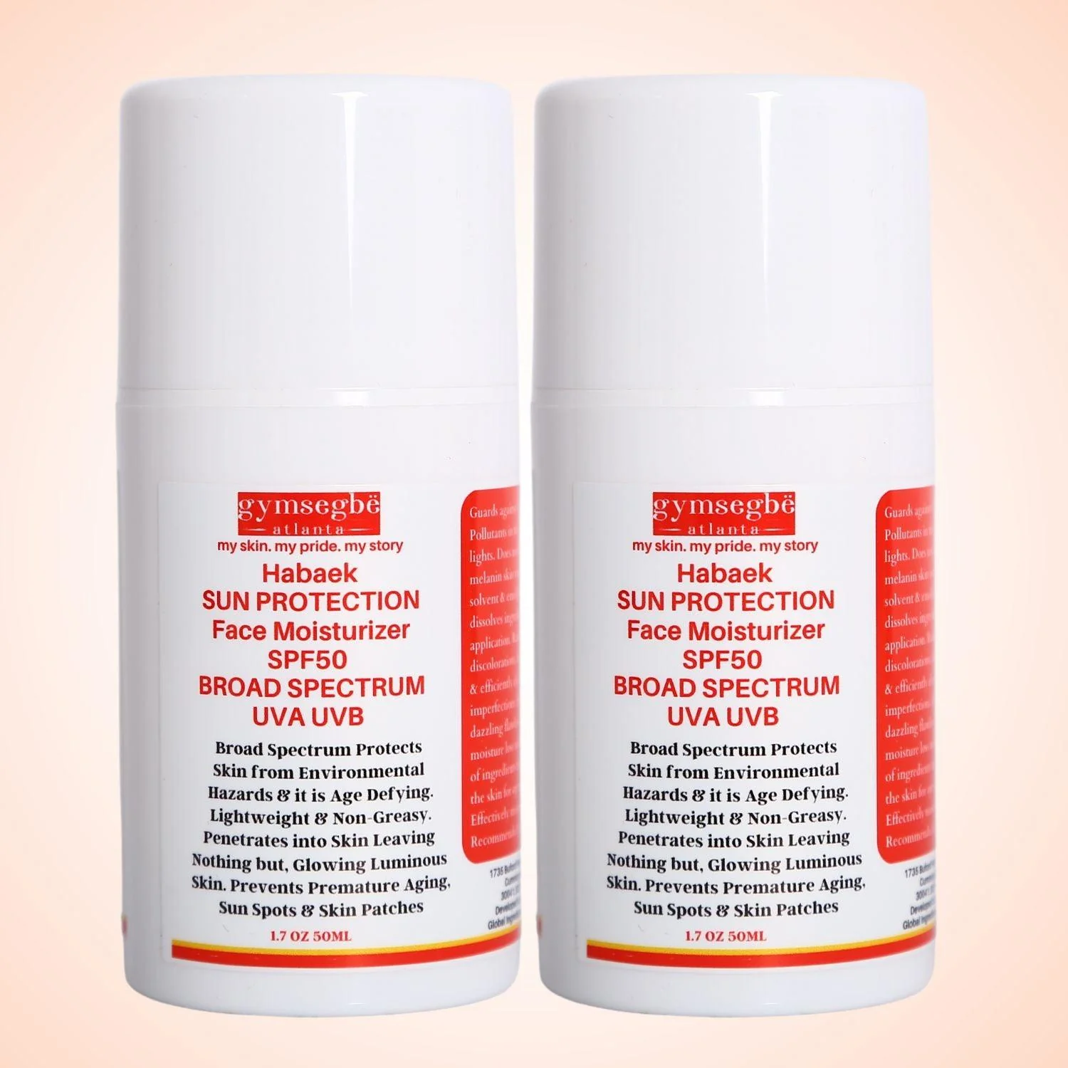 Habaek Sun Protection Face Moisturizer SPF50 | Peptides | Niacinamide - Image 23