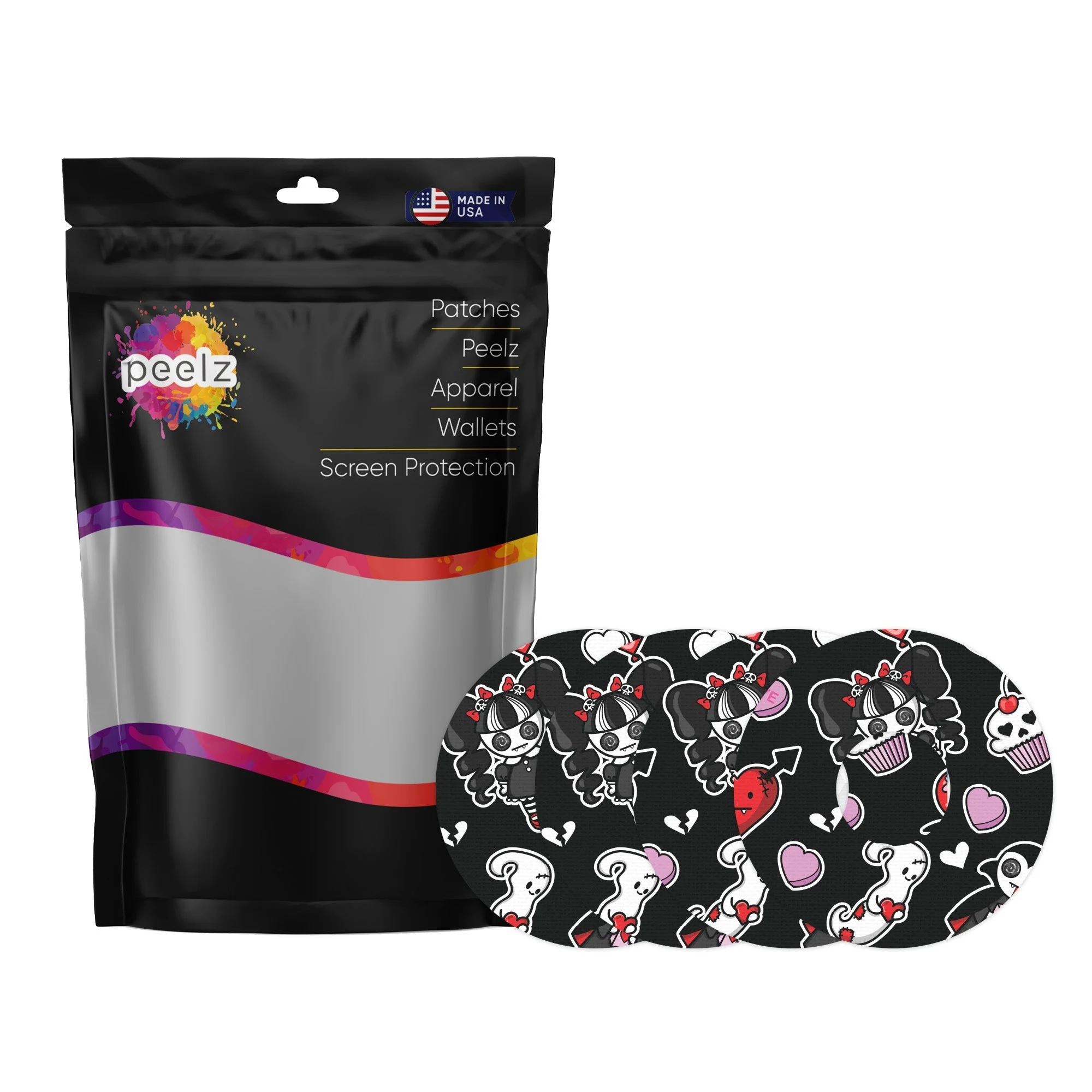 Halloween Valentine Patch Tape Designed for the FreeStyle Libre 3 Plus & Lingo - Image 2