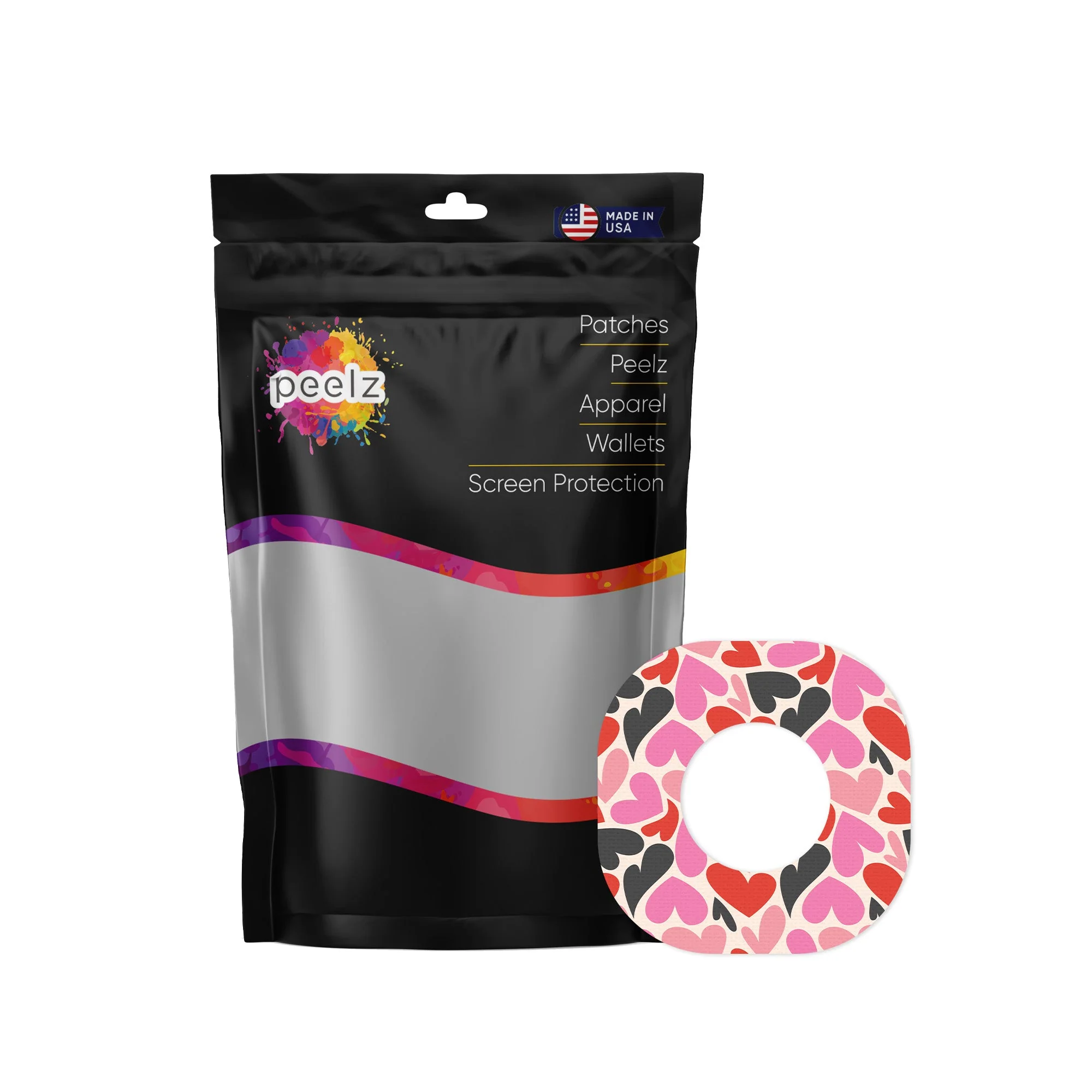 Heartbreaker Dexcom G7 and Stelo Patch Tape - Pump Peelz - Image 3