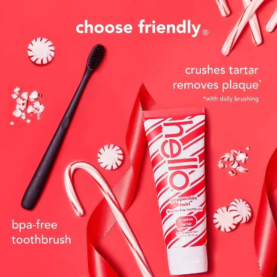 hello Holiday Home for the Holidays Toothpaste and Deodorant Travel Toiletry Bag Kit 5pc - New - Image 4