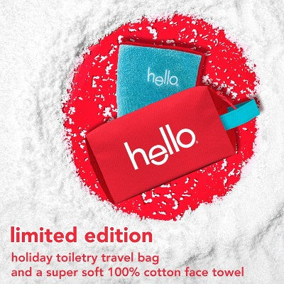 hello Holiday Home for the Holidays Toothpaste and Deodorant Travel Toiletry Bag Kit 5pc - New - Image 8