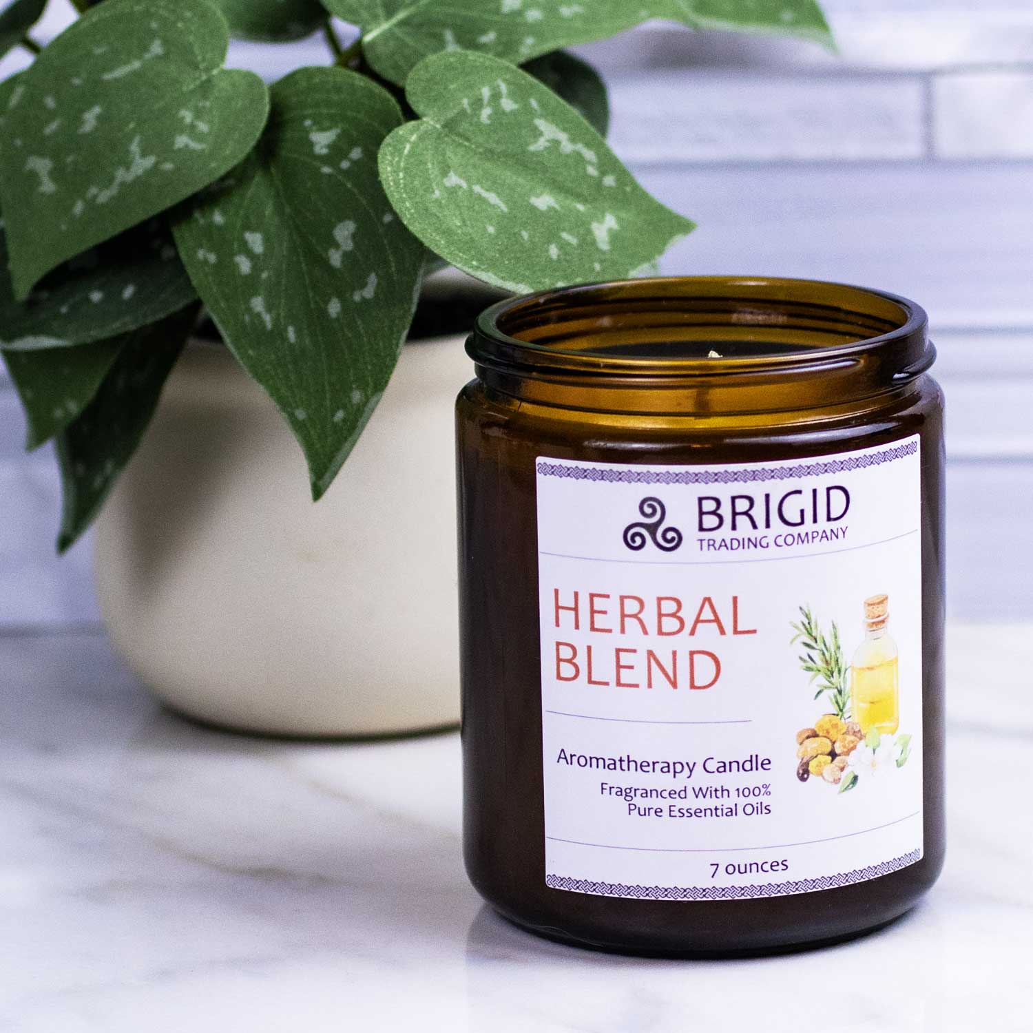 Herbal Blend Soy Wax Candle - Frankincense, Rosemary, and Myrtle - Image 5