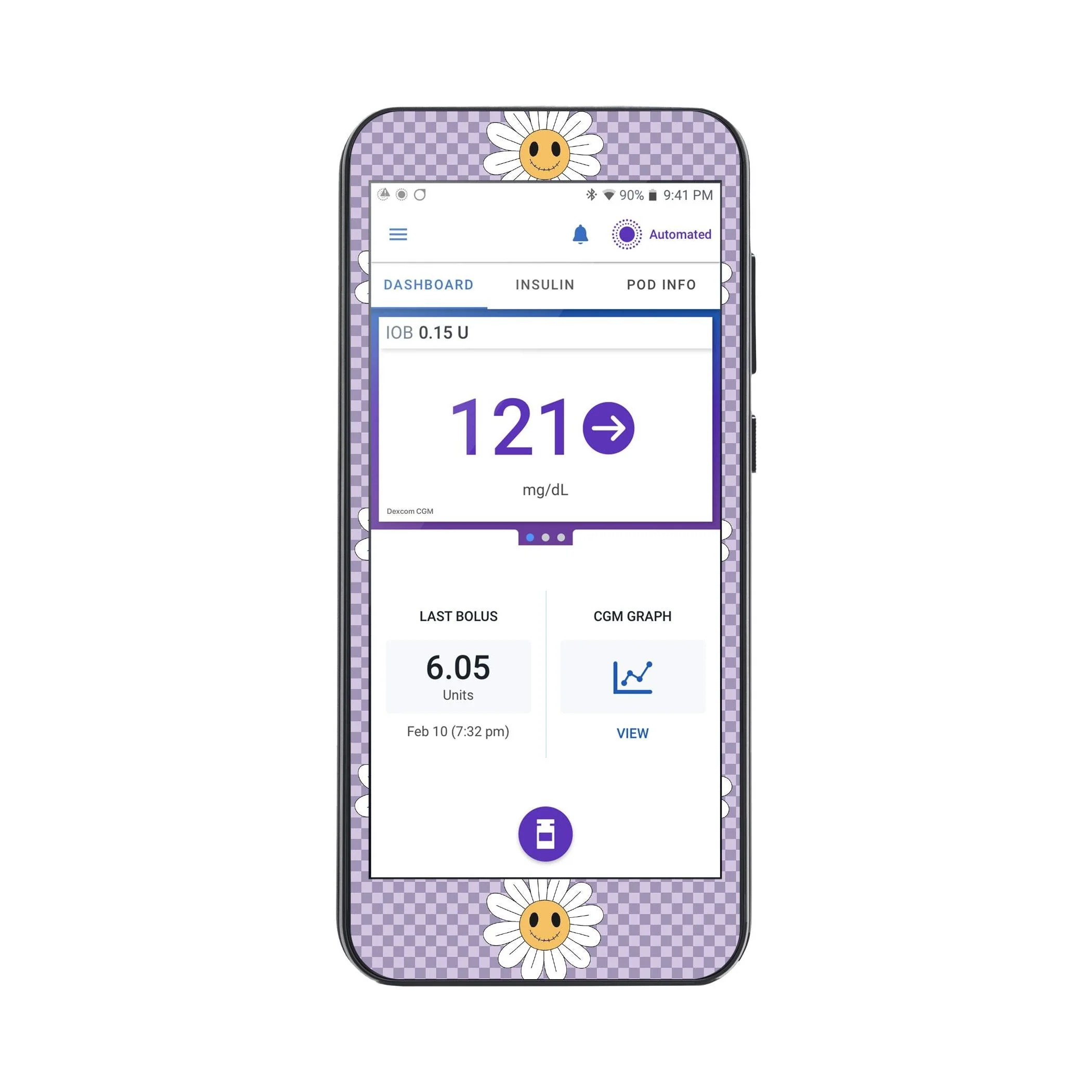 Hippie Halloween Sticker for Omnipod® 5 Controller – Pump Peelz
