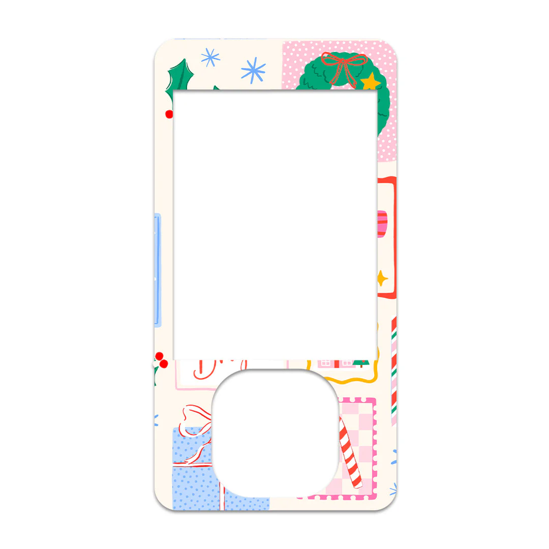 Holiday Greetings Dexcom G7 and G6 Touchscreen Receiver Sticker - Pump Peelz - Image 2
