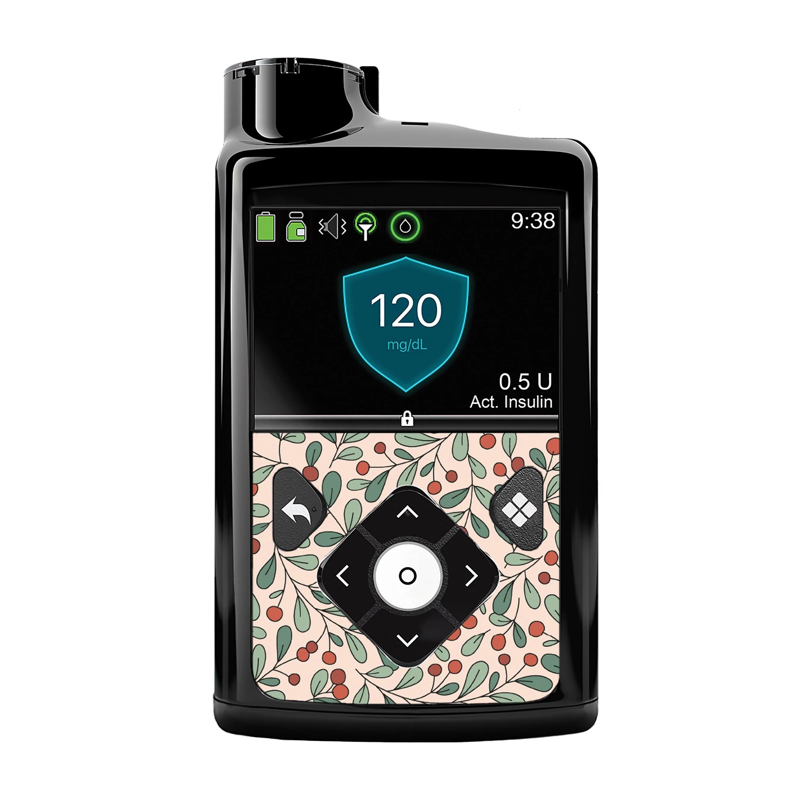 Holly Berries Sticker for Medtronic MiniMed 770G & 780G