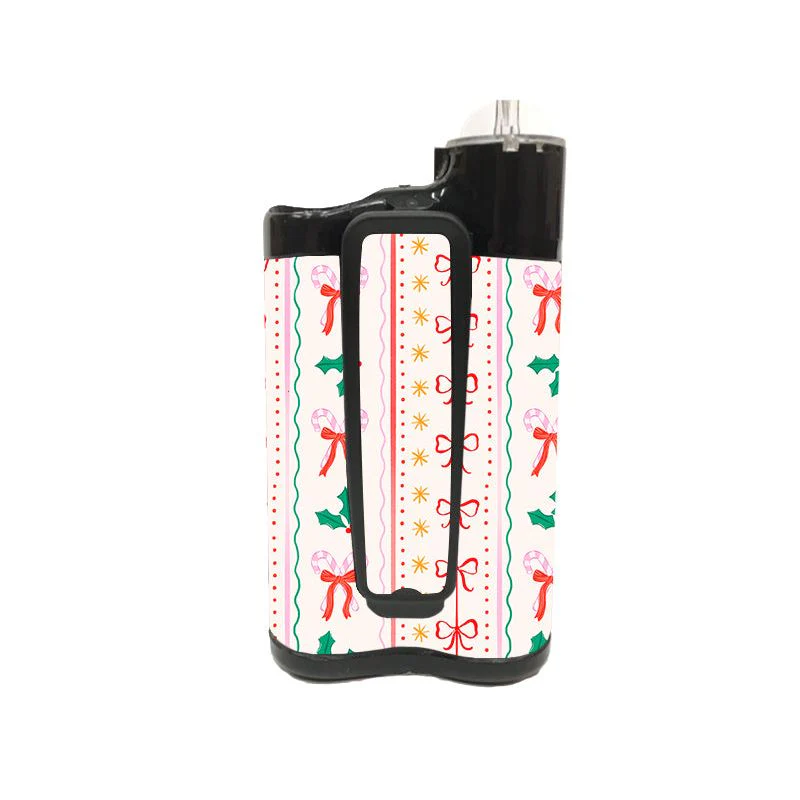 Holly Jolly Ribbon Medtronic MiniMed 770G & 780G Sticker - Pump Peelz - Image 3