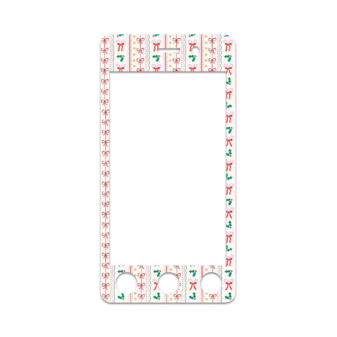 Holly Jolly Ribbon Sticker for Omnipod DASH® PDM – Pump Peelz - Image 2