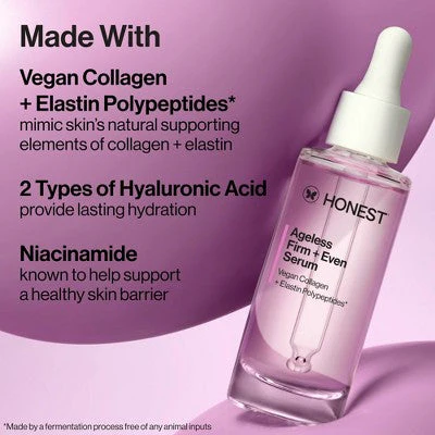 Honest Beauty Ageless Firm and Even Serum 1.0 fl oz - Imperfect Box - Image 12