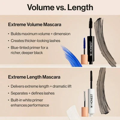 Honest Beauty Extreme Volume Mascara + Bold Lash Primer Black 0.27 fl oz - Imperfect Box - Image 11