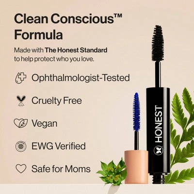 Honest Beauty Extreme Volume Mascara + Bold Lash Primer Black 0.27 fl oz - Imperfect Box - Image 9