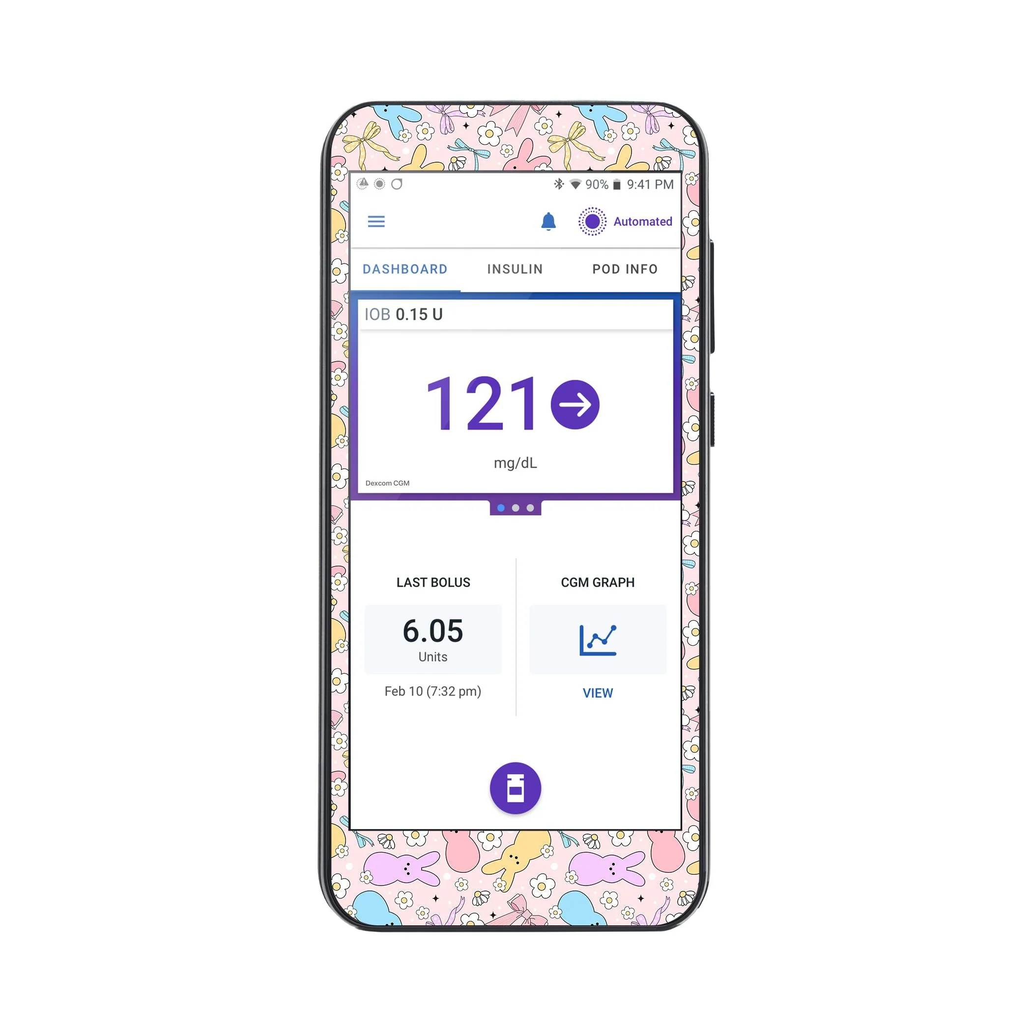 Hoppy Spring Sticker for Omnipod ® 5 Controller – Pump Peelz