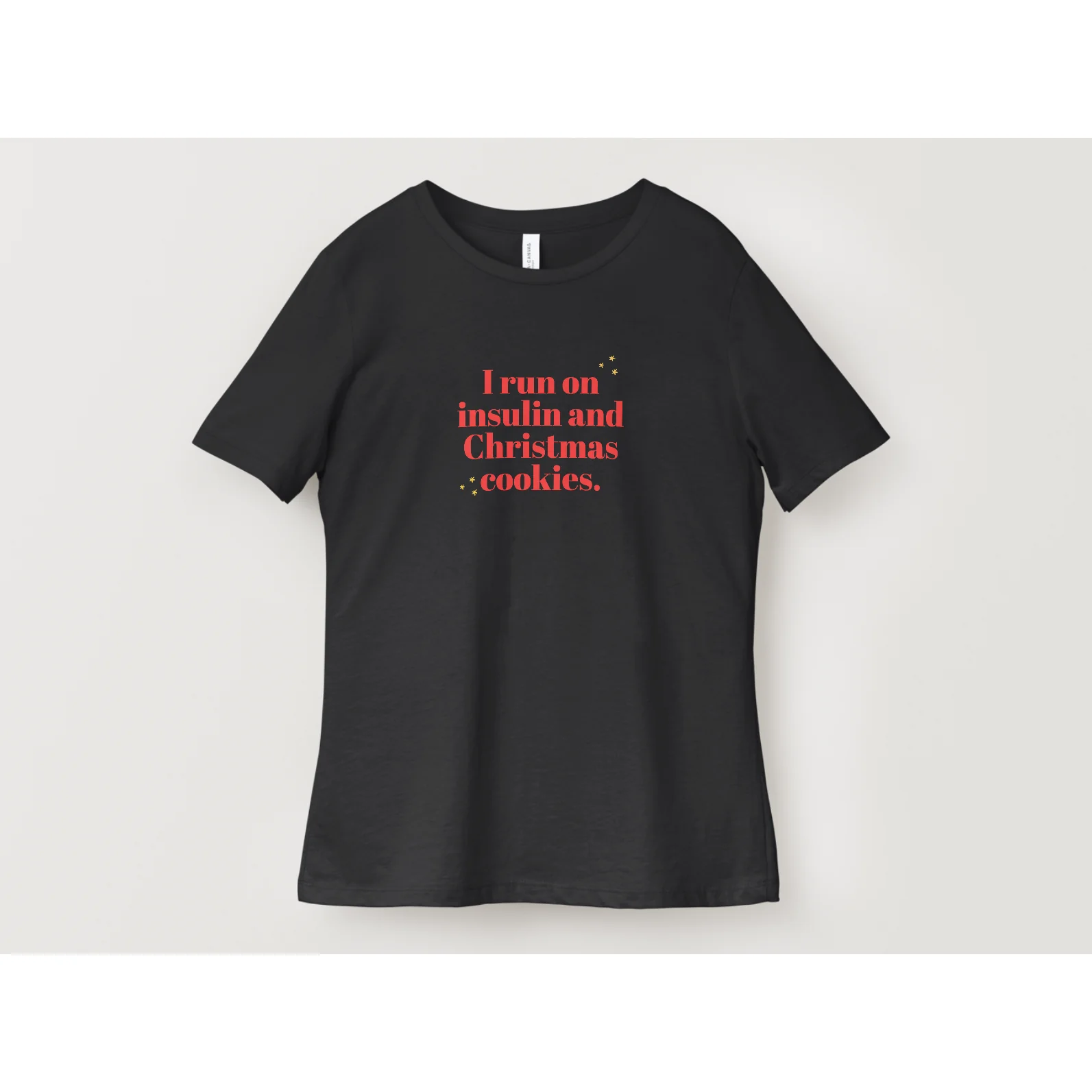 I Run on Insulin and Christmas Cookies Youth T-Shirt - Image 10