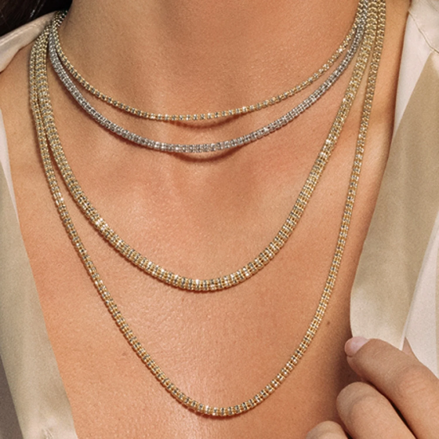 Ice Barrel Chain in 14k Yellow Gold (2.70 mm) - Image 4