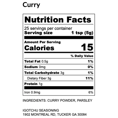 Igotchu Curry Seasoning - Image 2