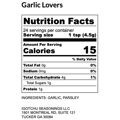 Igotchu Garlic Lovers seasoning - Image 2