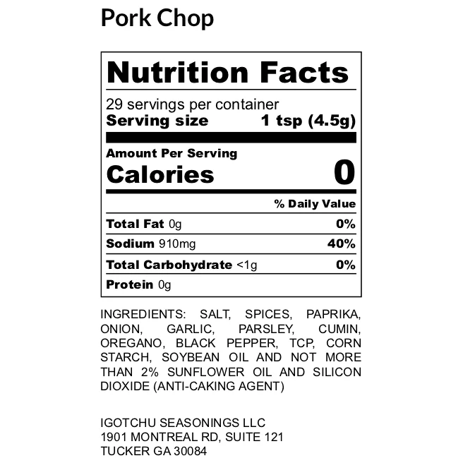 Igotchu Pork Chop seasoning - Image 2