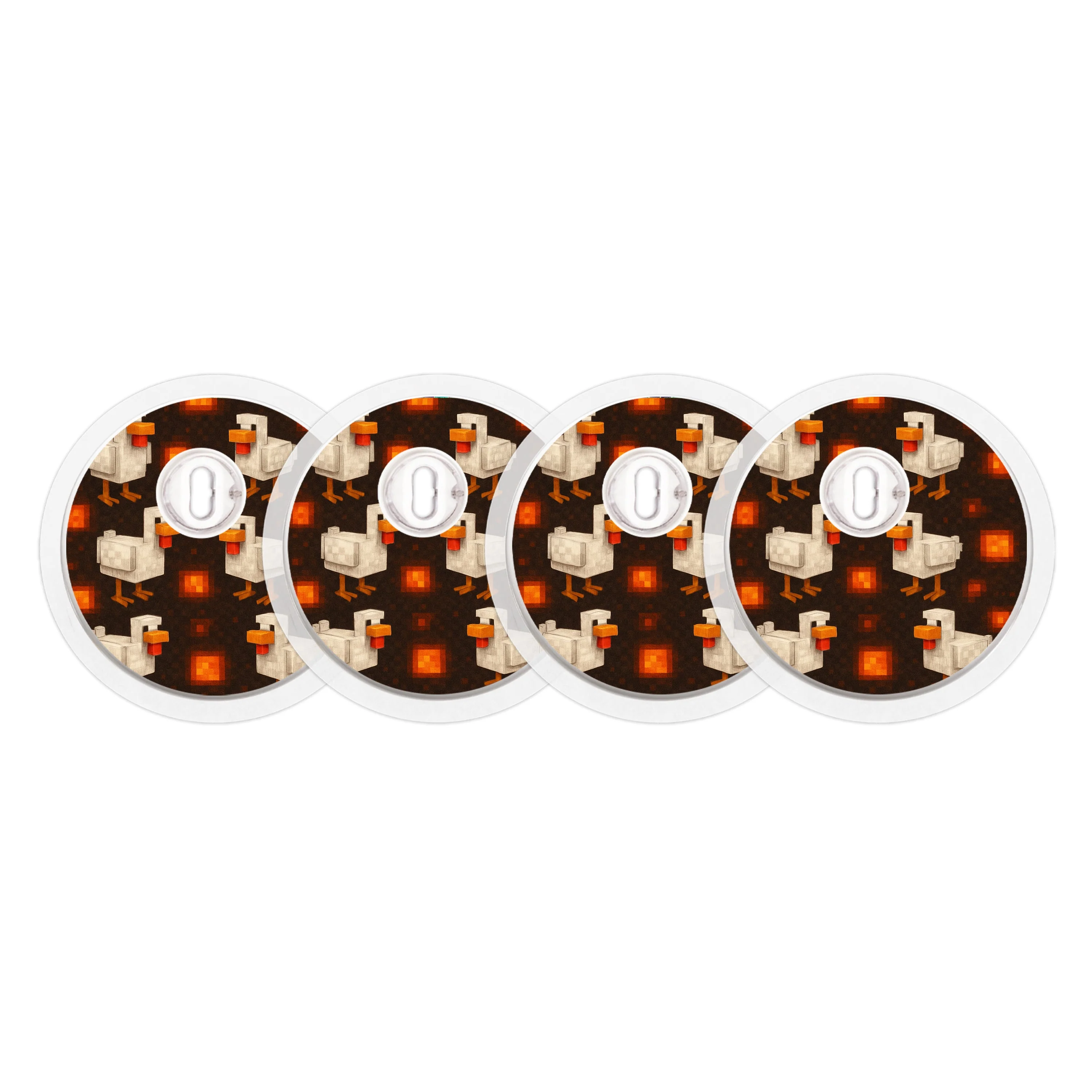 Inferno Chicken FreeStyle Libre 3 Plus & Lingo  Sensor Sticker - Pump Peelz