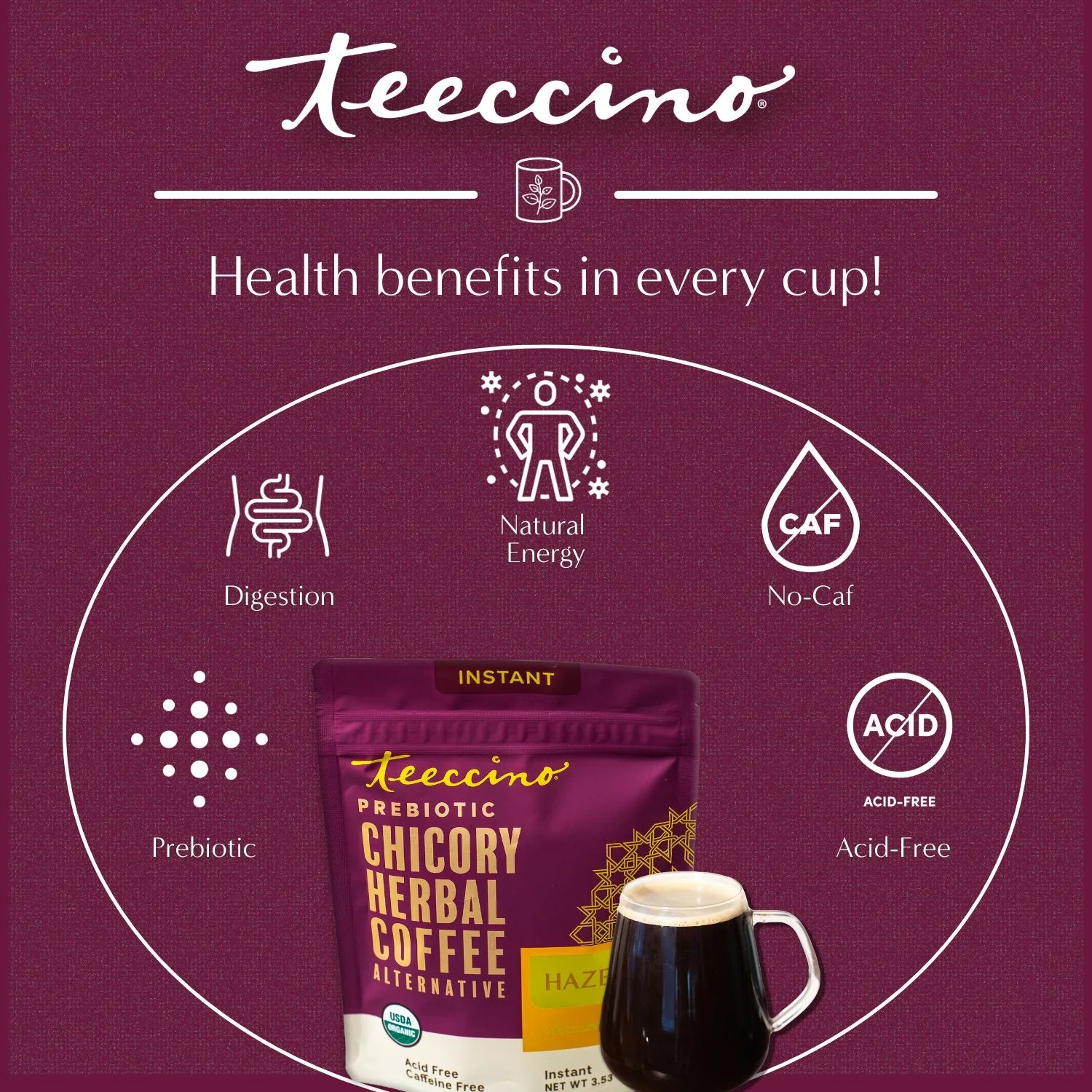 Instant Hazelnut Herbal Coffee - Image 6