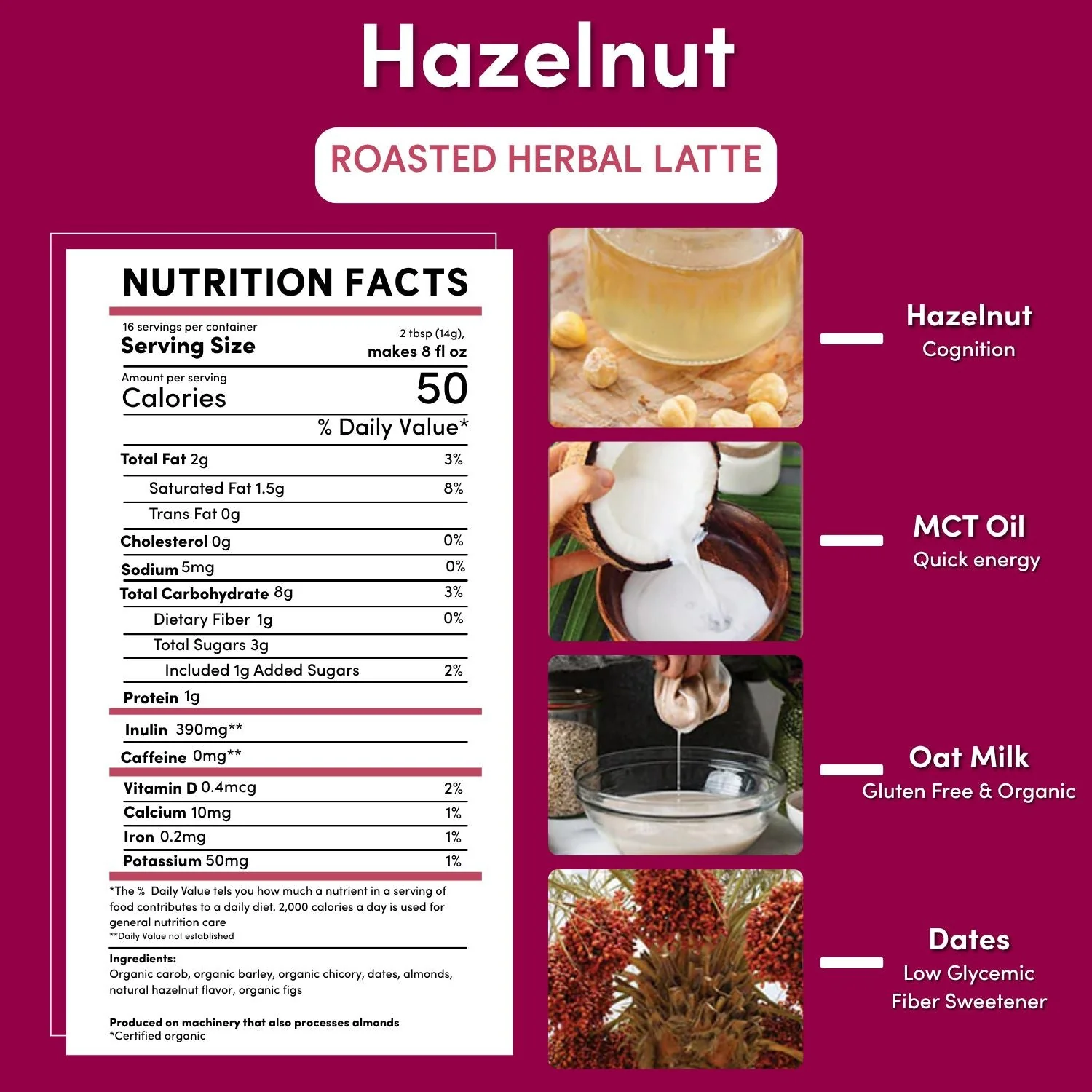 Instant Hazelnut Herbal Latte - Image 5