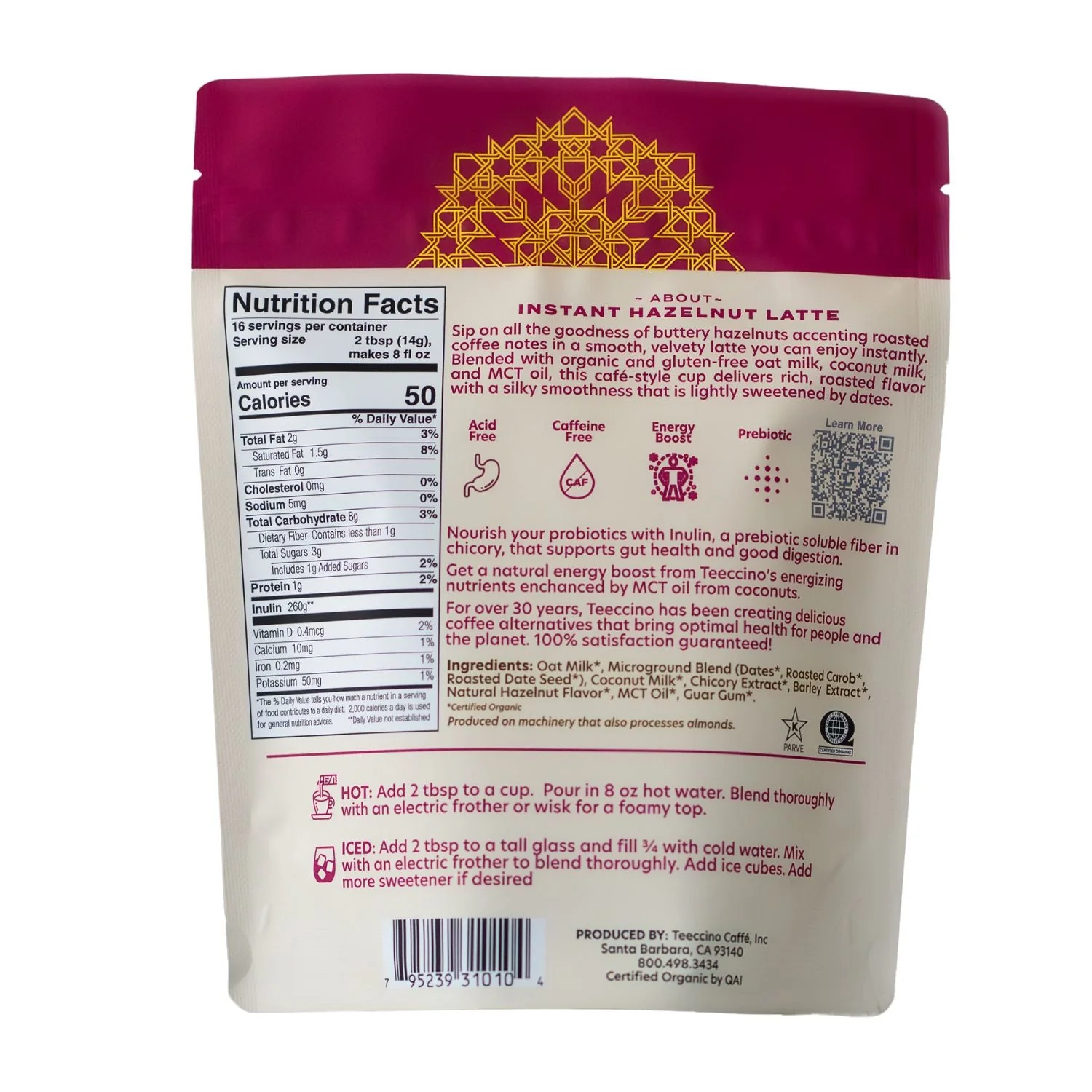 Instant Hazelnut Herbal Latte - Image 8