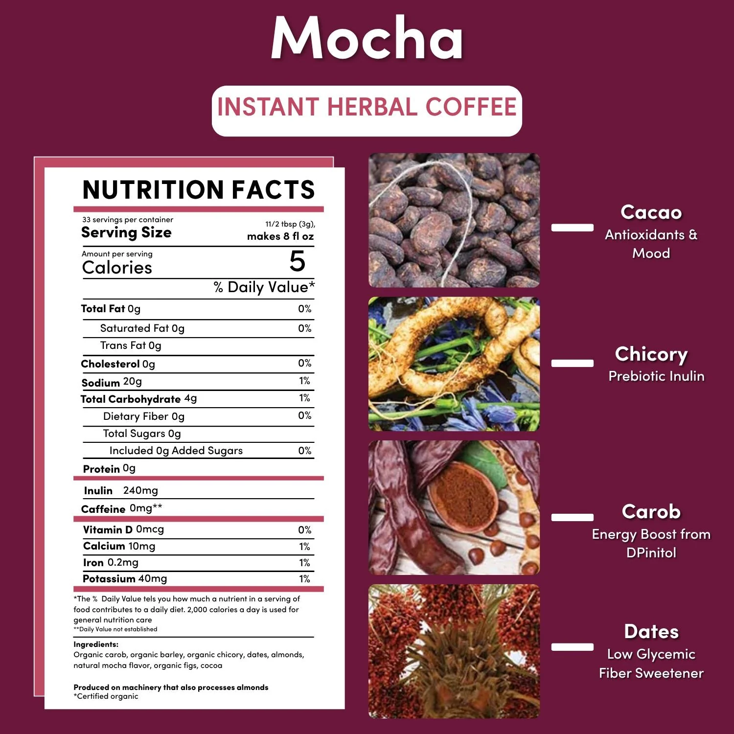 Instant Mocha Herbal Coffee - Image 5