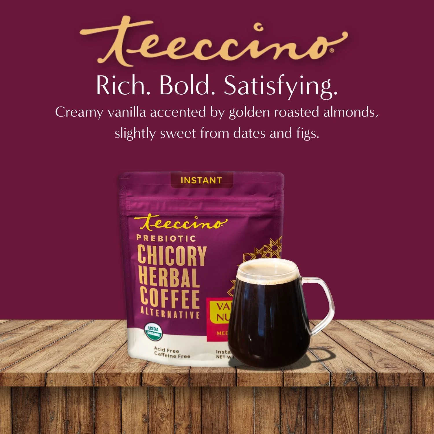 Instant Vanilla Nut Herbal Coffee - Image 7