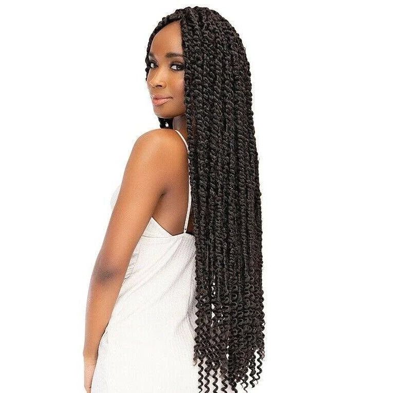 Janet Collection Nala Tress Passion Twist Crochet Braid 24"(613 Blonde))