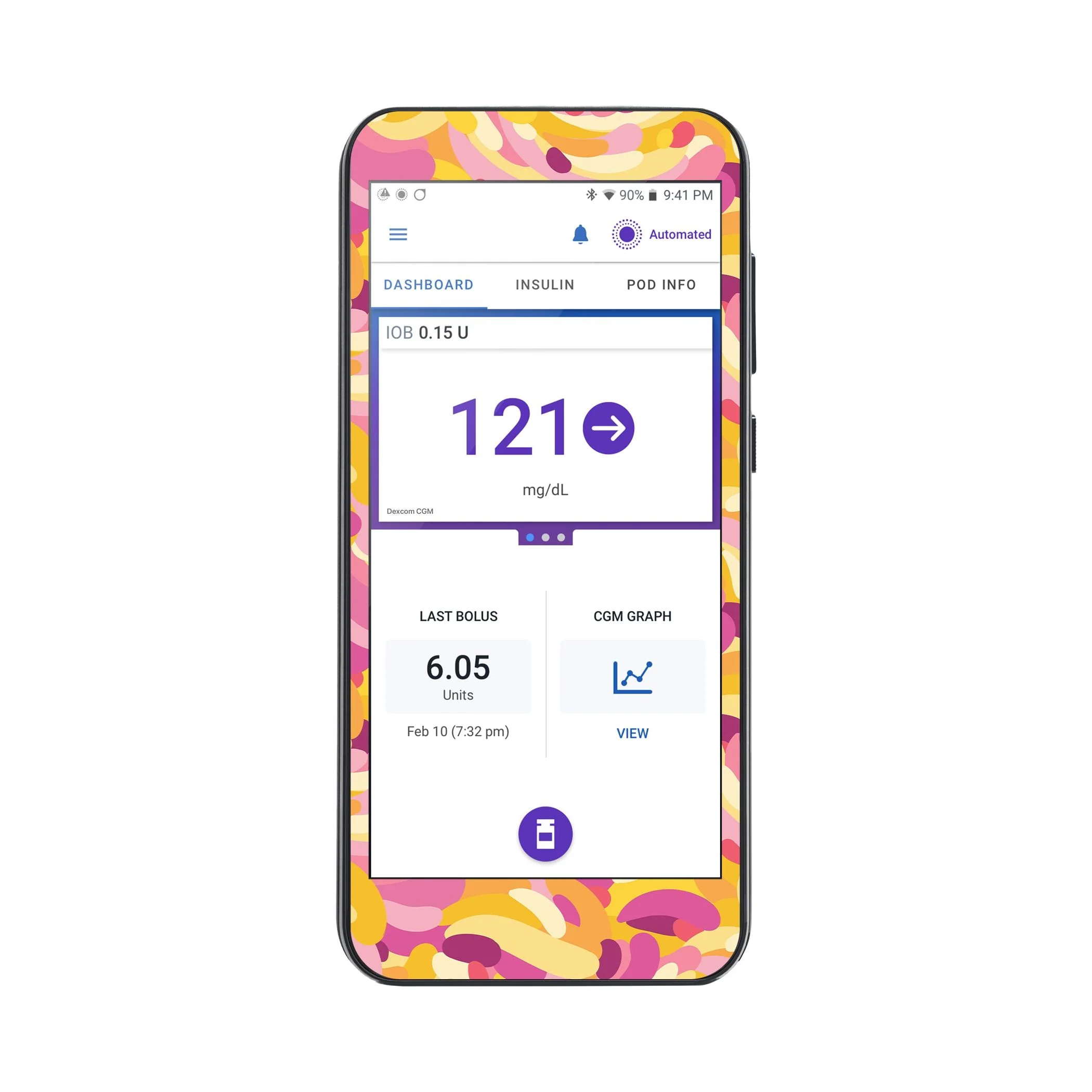 Jelly Swirl Sticker for Omnipod ® 5 Controller – Pump Peelz