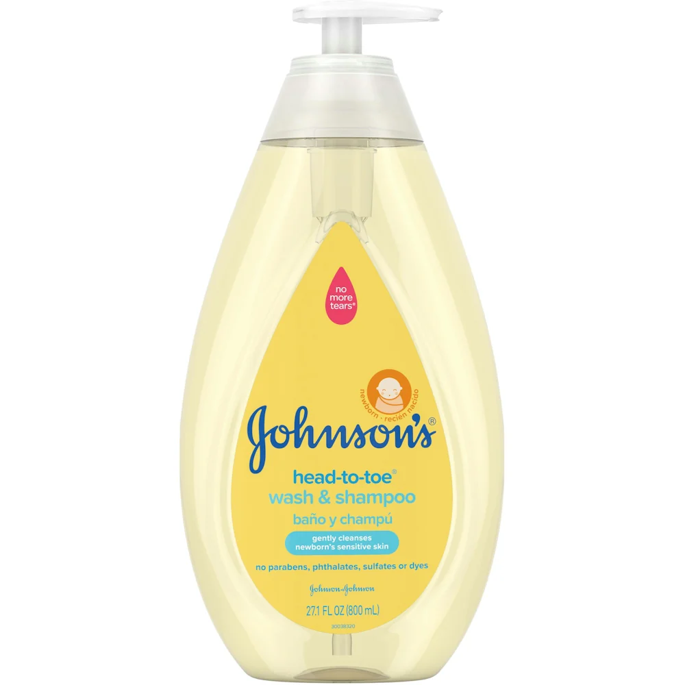 Johnson's Head-To-Toe Gentle Tear-Free Baby & Newborn Wash & Shampoo, 27.1 Fl Oz