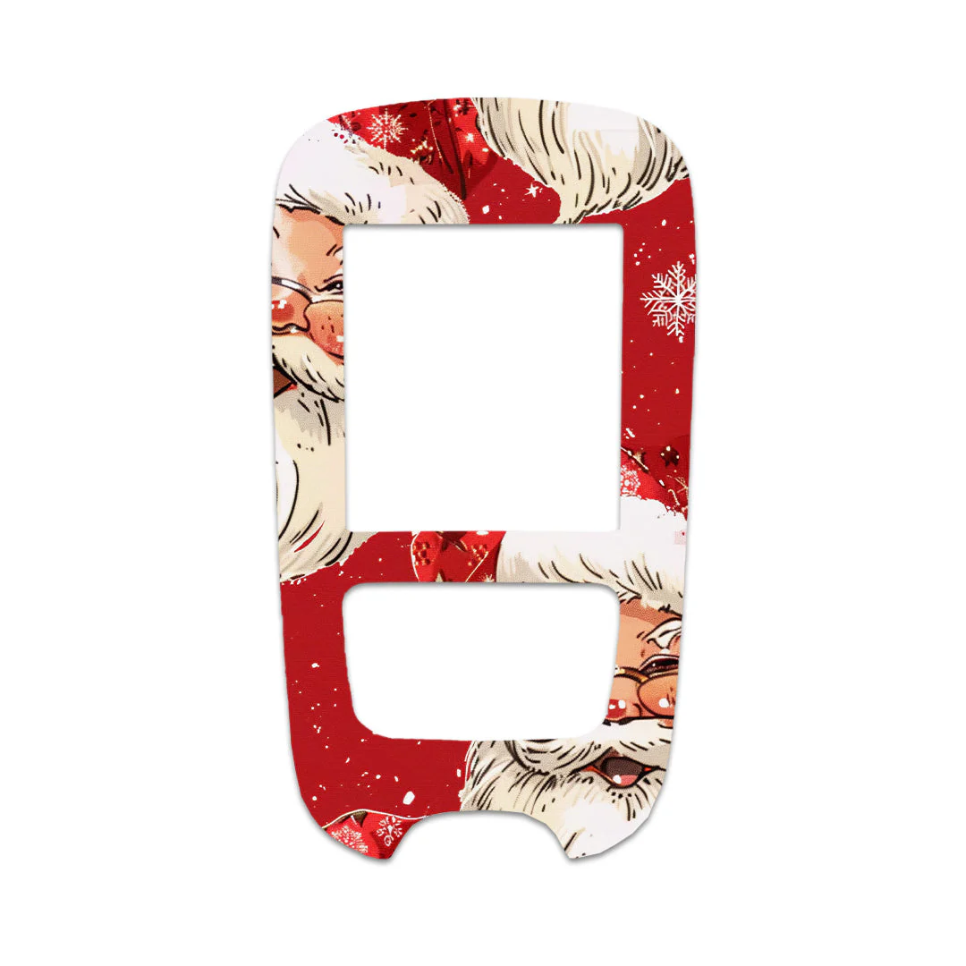 Jolly Old Saint Nick Accu-Chek Guide Glucometer Sticker - Pump Peelz - Image 2