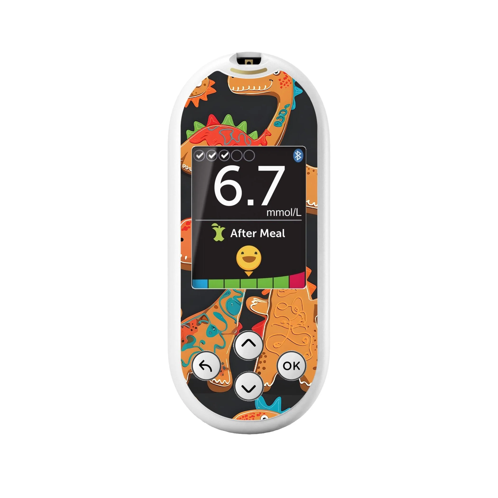 Jurassic Gingerbread OneTouch Verio Reflect Glucometer - Pump Peelz