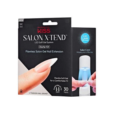 KISS Products Salon X-tend LED Soft Gel System Pure Fake Nails - Imperfect Box - Image 10