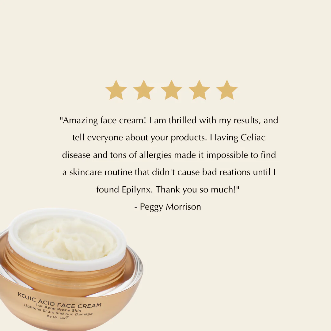 Kojic Acid Brightening Face Cream – Vegan, Gluten-Free & Acne-Prone Skin Friendly - Image 9