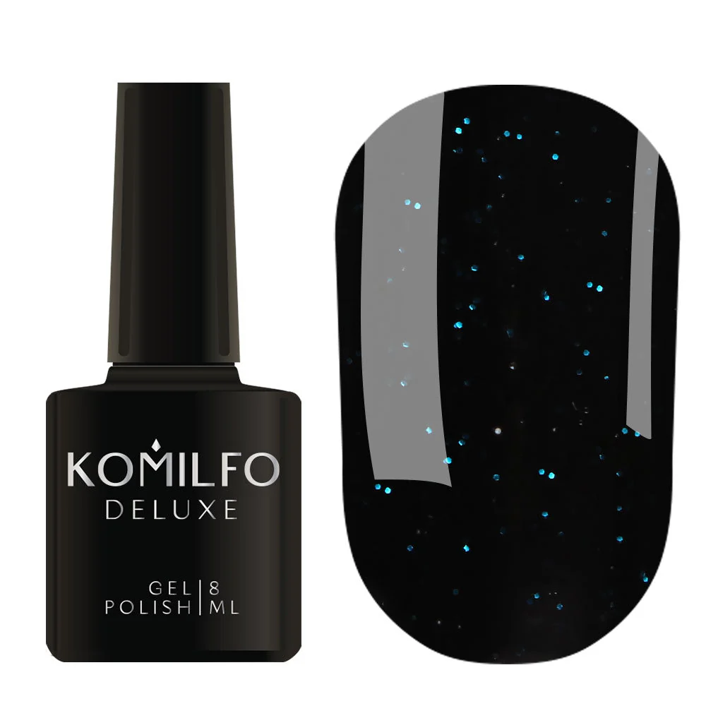 Komilfo Gel polish “Black”(Red,Blue,Gold,Silver) 8 ml - Image 2