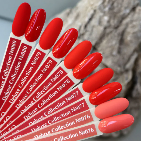 Komilfo Gel Polish Deluxe Series D078 (coral red, enamel), 8 ml 111078 - Image 3