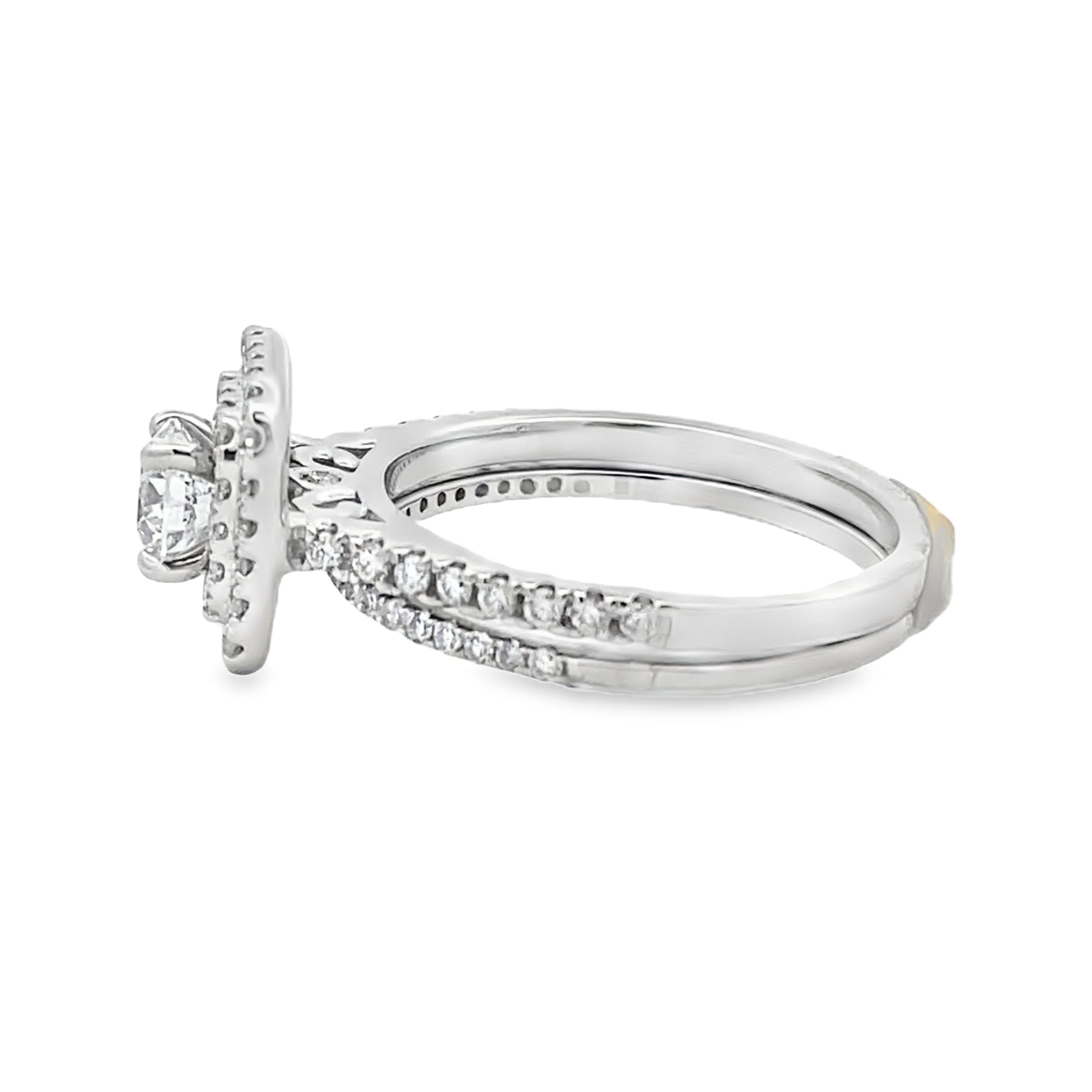 Lab Grown Diamond Fashion band rings 14KT White Gold - Image 2