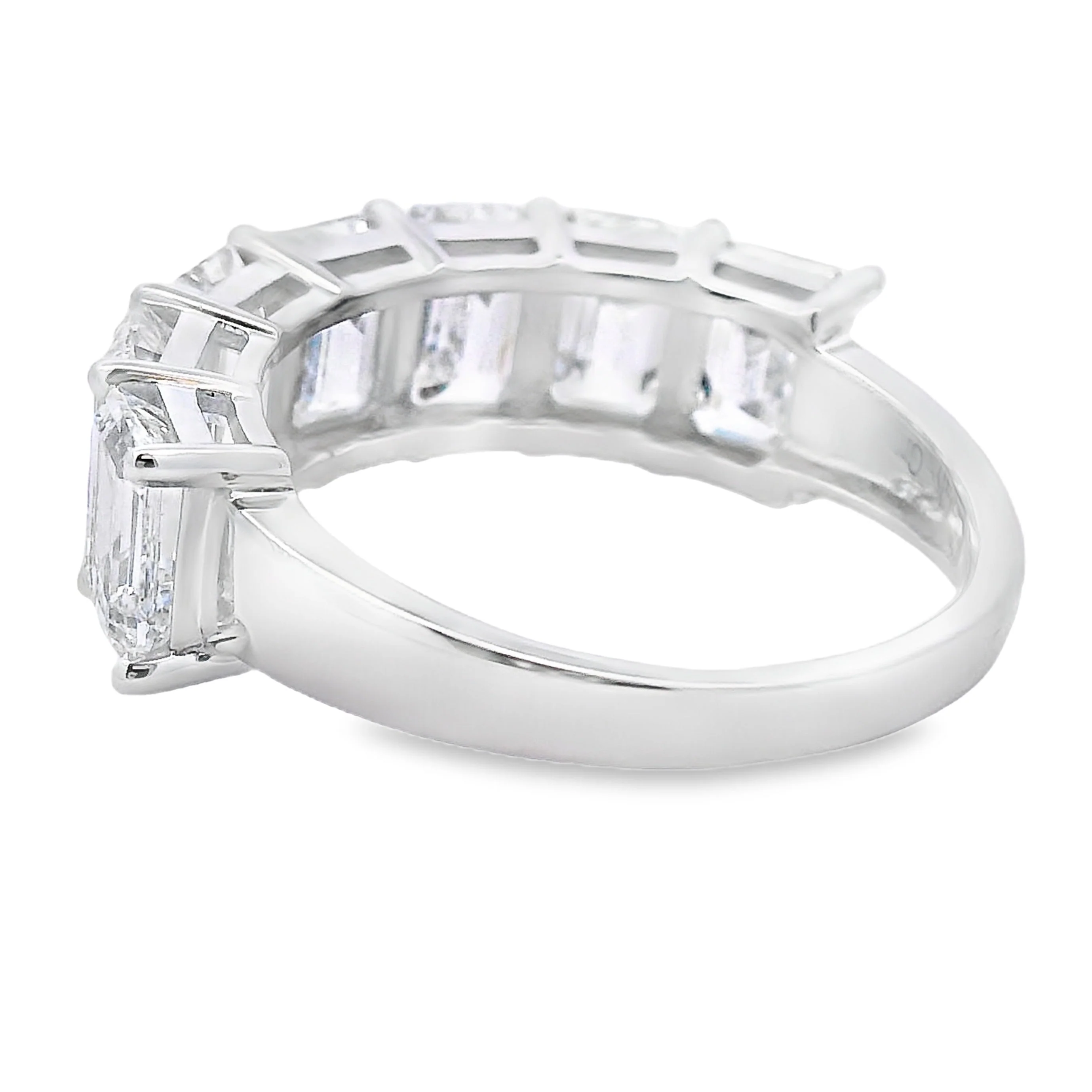 Lab Grown Diamond Fashion band rings 14KT White Gold - Image 2