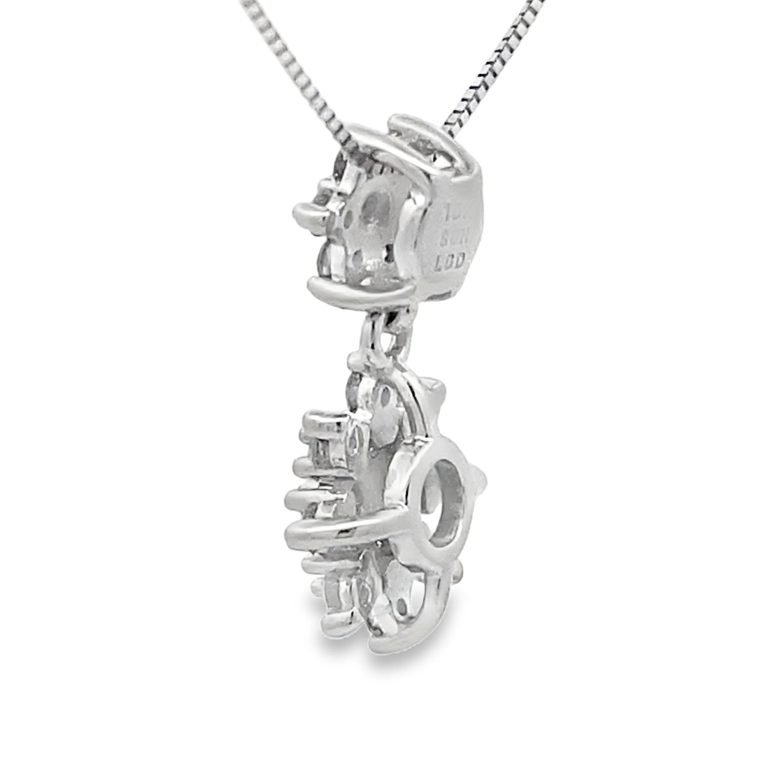 Lab Grown Diamond Fashion Pendants 10KT White Gold - Image 2