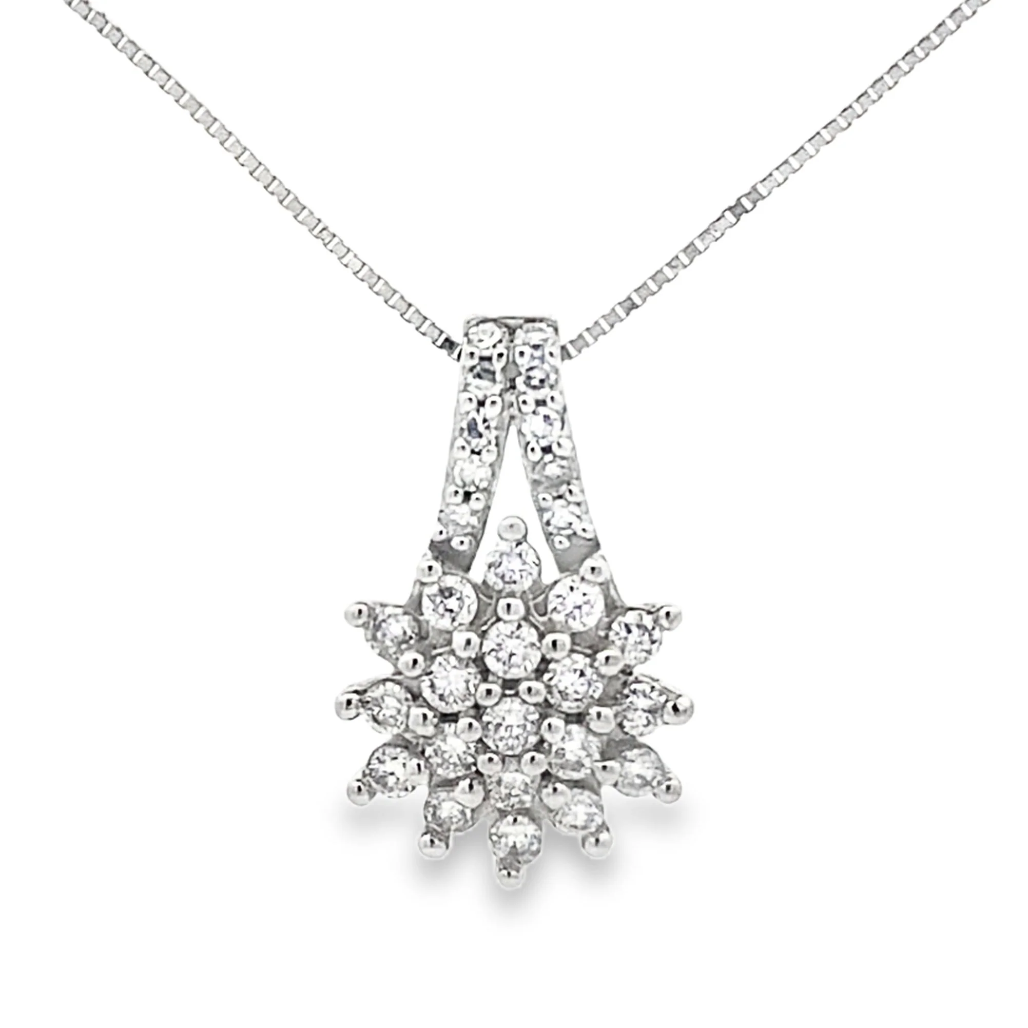 Lab Grown Diamond Fashion Pendants 10KT White Gold